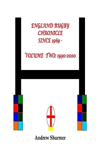 England Rugby Chronicle since 1969 - Volume Two: 1990-2000
