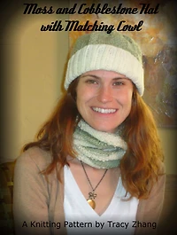 Moss and Cobblestone Hat with Matching Cowl
