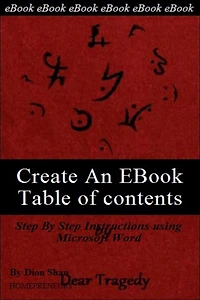Create An EBook Table Of Contents in Microsoft Word