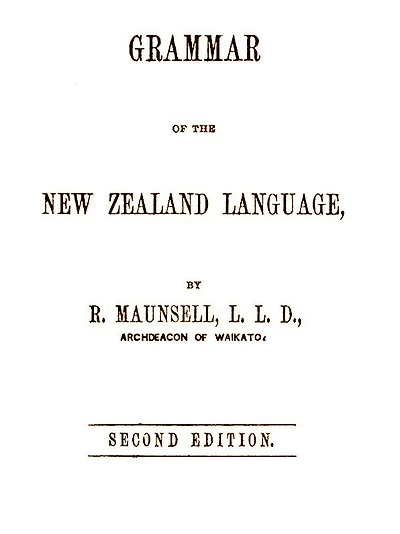 Grammar of the New Zealand language (2nd edition)