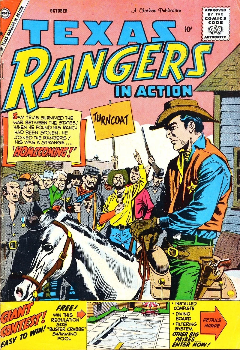 Texas Rangers in Action Number 18 Western Comic Book