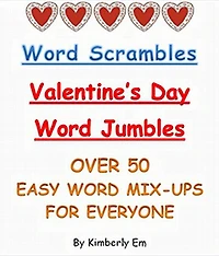 Word Scrambles - Over 50 Valentine's Day Word Jumbles