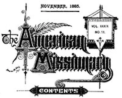 The American Missionary — Volume 39, No. 11, November, 1885 (Illustrated)