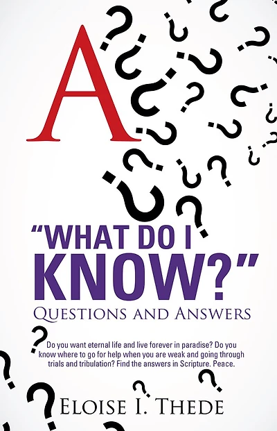 "What Do I Know?"