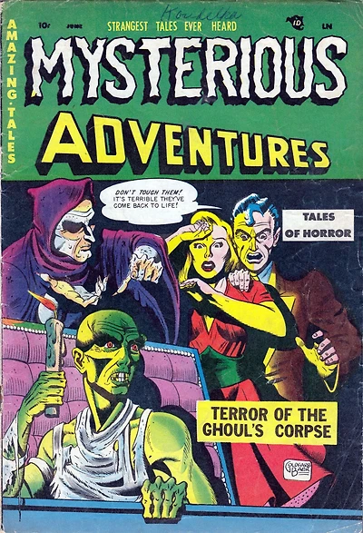Mysterious Adventures Number 2 Horror Comic Book