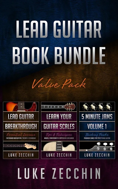 Lead Guitar Book Bundle: Breakthrough + Learn Your Scales 5-Minute Jams (Books Online Bonus)