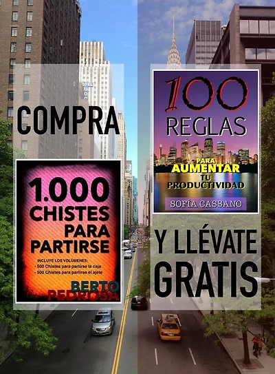 Compra "1000 Chistes para partirse" y llévate gratis "100 Reglas para aumentar tu productividad"