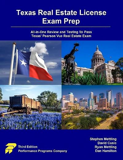 Texas Real Estate License Exam Prep: All-in-One Review and Testing to Pass Texas' Pearson Vue