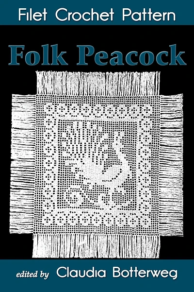 Folk Peacock Filet Crochet Pattern