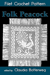 Folk Peacock Filet Crochet Pattern