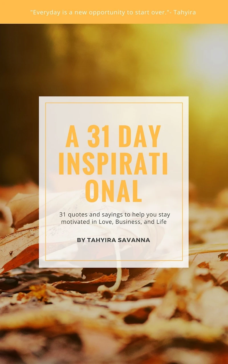 A 31 Day Inspirational