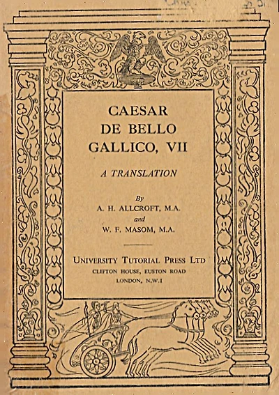 Caesar De bello Gallico, VII