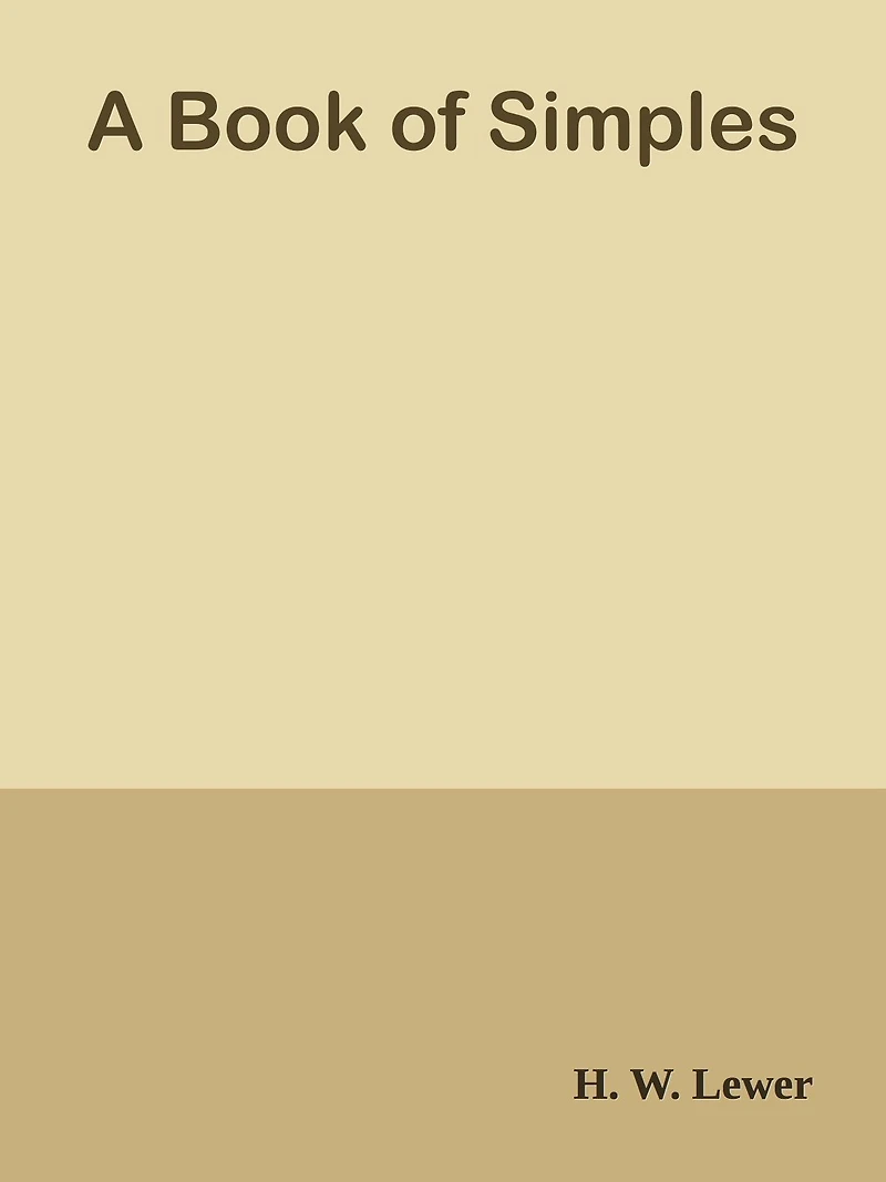 A Book of Simples