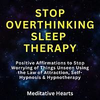 Stop Overthinking Sleep Therapy: Positive Affirmations to Stop Worrying of Things Unseen Using the Law of Attraction, Self-Hypnosis & Hypnotherapy