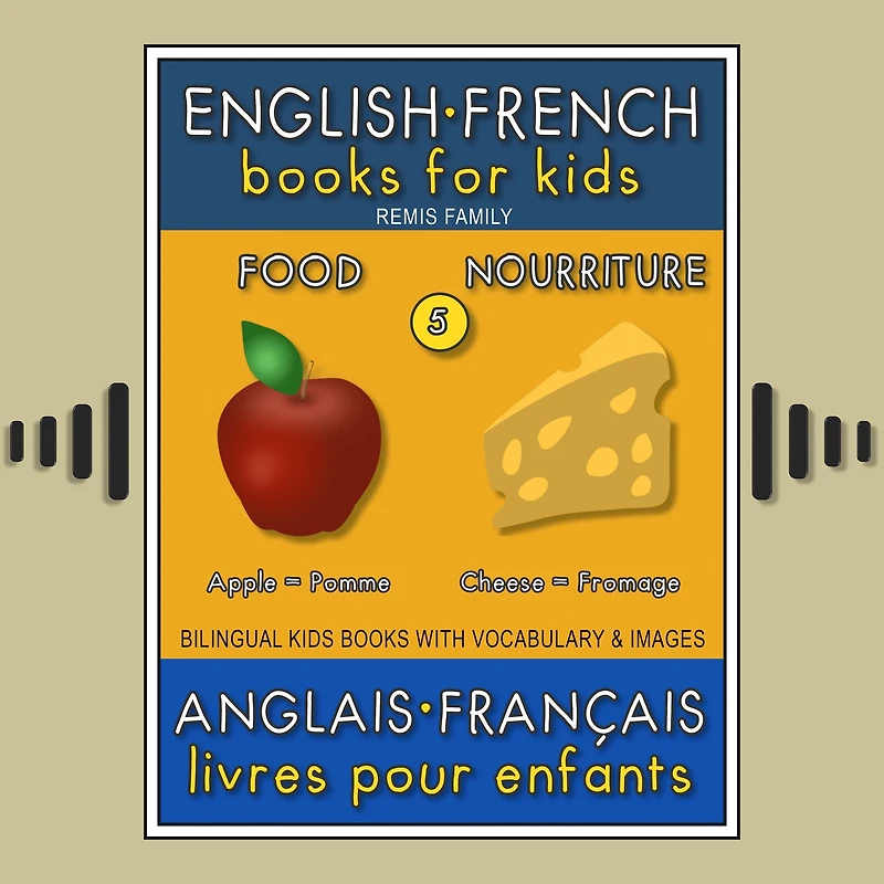 5 - Food Nourriture - English French Books for Kids (Anglais Français Livres pour Enfants): Bilingual book to learn French to English words (Livre bilingue pour apprendre anglais de base)
