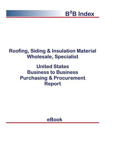 Roofing, Siding & Insulation Material Wholesale, Specialist B2B United States
