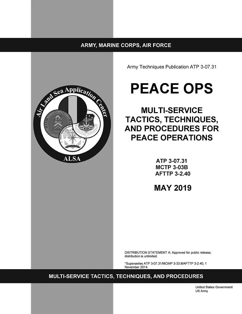 Army Techniques Publication ATP 3-07.31 Peace Ops Multi-service Tactics, Techniques, and Procedures for Peace Operations