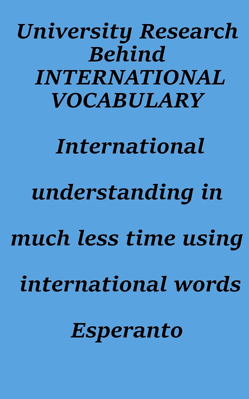The University Research Behind International Vocabulary