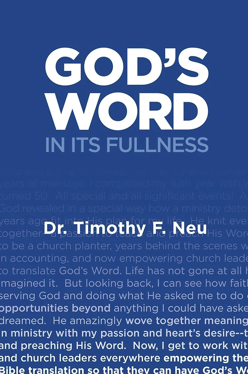God's Word its Fullness