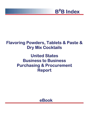 Flavoring Powders, Tablets & Paste & Dry Mix Cocktails B2B United States