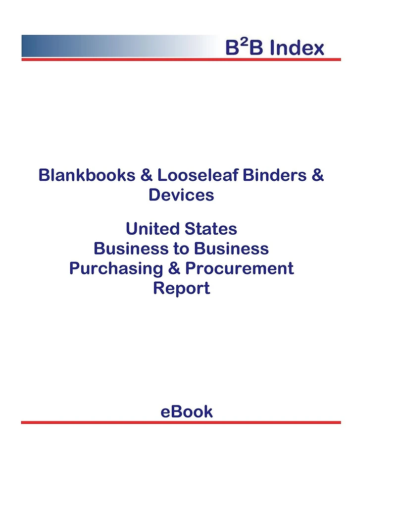 Blankbooks & Looseleaf Binders & Devices B2B United States