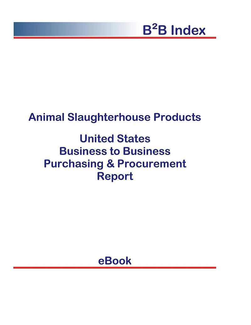 Animal Slaughterhouse Products B2B United States