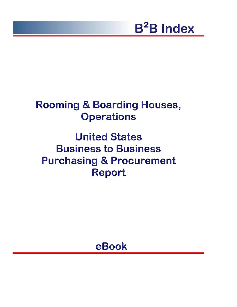 Rooming & Boarding Houses, Operations B2B United States