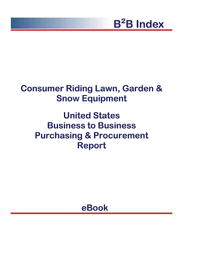 Consumer Riding Lawn, Garden & Snow Equipment B2B United States