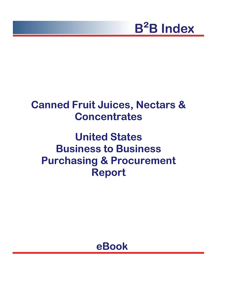 Canned Fruit Juices, Nectars & Concentrates B2B United States