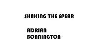 Shaking The Spear