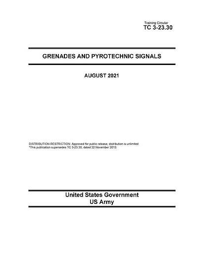 Training Circular TC 3-23.30 Grenades and Pyrotechnic Signals August 2021