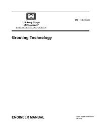 Engineering Manual EM 1110-2-3506 and Design: Grouting Technology