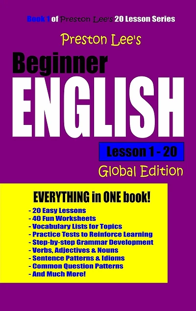 Preston Lee's Beginner English Lesson 1: 20 Global Edition