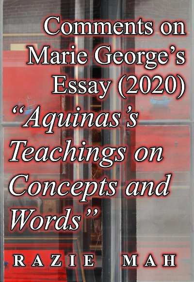 Comments on Marie George's Essay (2019) "Aquinas Teachings on Concepts and Words" (A Course on Evolution and Thomism, #8)