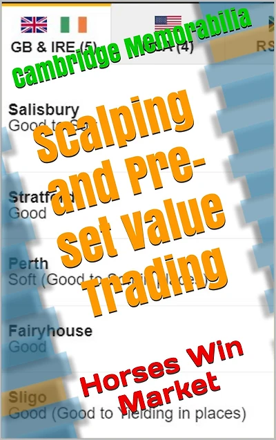 Scalping and Pre-set Value Trading: Horses Win Market