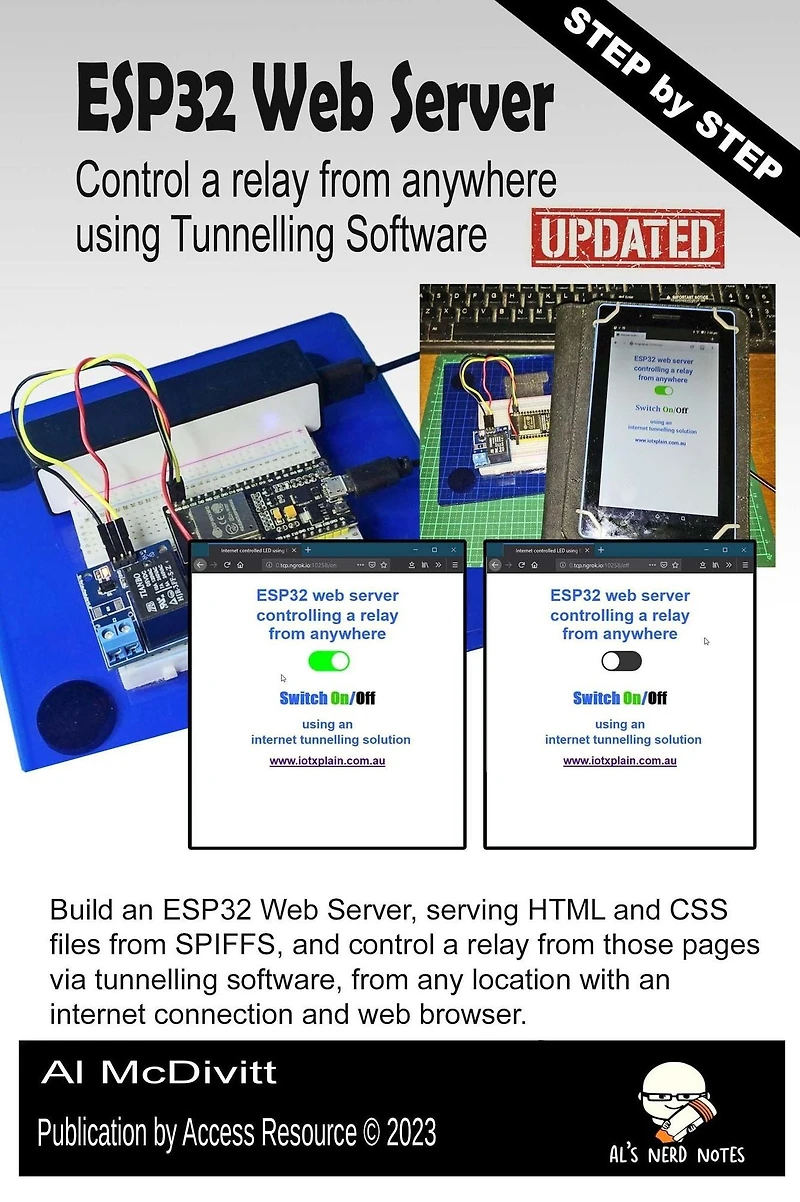 ESP32 Web Server Control a Relay From Anywhere Using Tunnelling Software