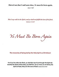 Ye Must Be Born Again