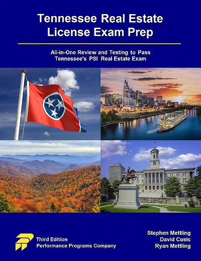 Tennessee Real Estate License Exam Prep: All-in-One Review and Testing to Pass Tennessee's PSI