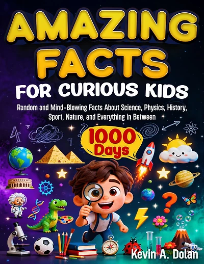 Amazing Facts for Curious Kids: 1000 Days of Random and Mind-Blowing Facts About Science, Physics, History, Sports, Nature, and Everything in Between