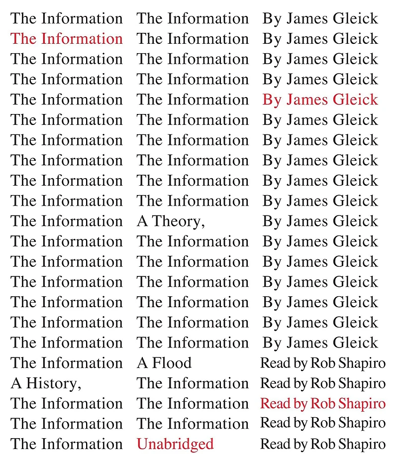 The Information: a History, Theory, Flood