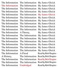 The Information: a History, Theory, Flood