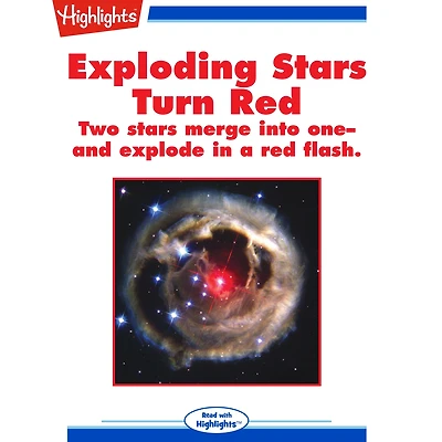 Exploding Stars Turn Red: Two stars merge into one- and explode in a red flash.