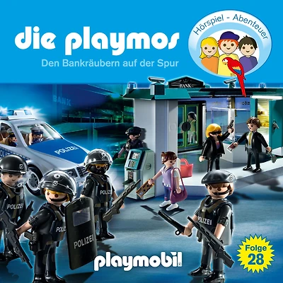 Die Playmos - Das Original Playmobil Hörspiel, Folge 28: Den Bankräubern auf der Spur