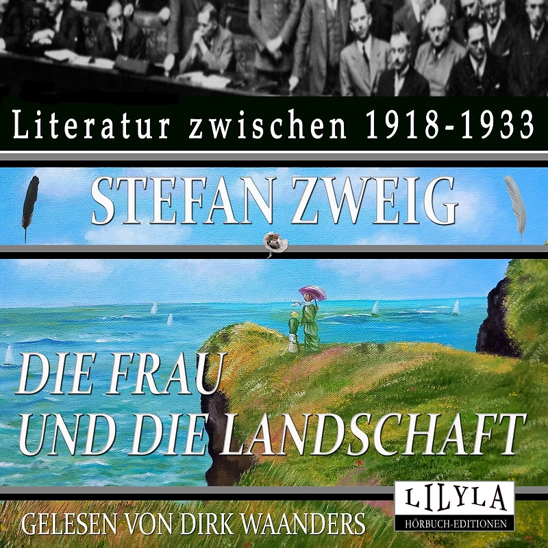 die Frau und Landschaft