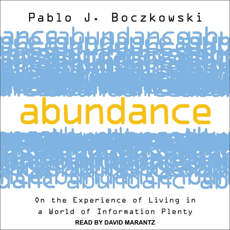 Abundance: On the Experience of Living a World Information Plenty