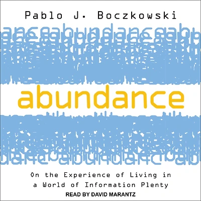 Abundance: On the Experience of Living a World Information Plenty