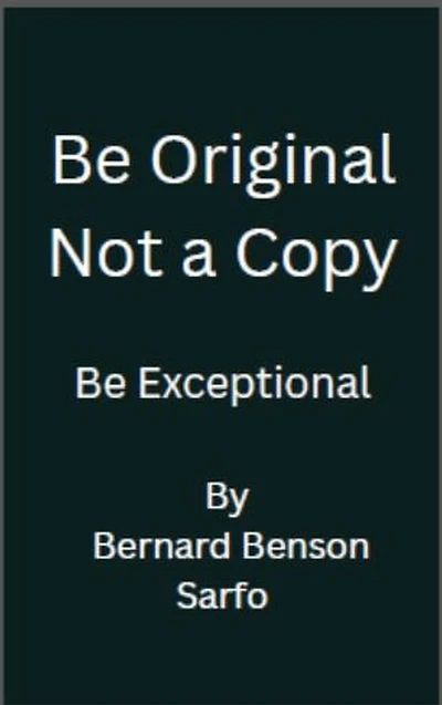 Be Original Not a Copy