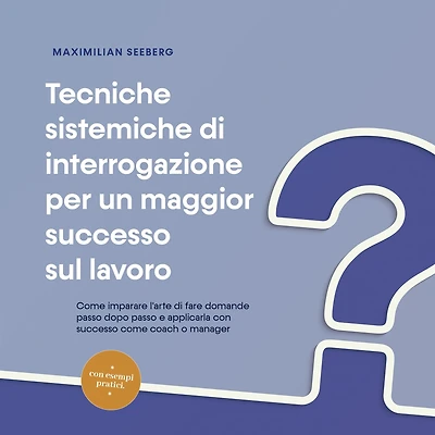 Tecniche sistemiche di interrogazione per un maggior successo sul lavoro come imparare l'arte fare domande passo dopo e applicarla con coach o manager - esempi pratici.
