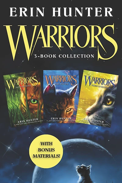 Warriors 3-Book Collection with Bonus Material: #1: Into the Wild; #2: Fire and Ice; #3: Forest of Secrets