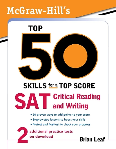 McGraw-Hill's Top 50 Skills for a Top Score: SAT Critical Reading and Writing
